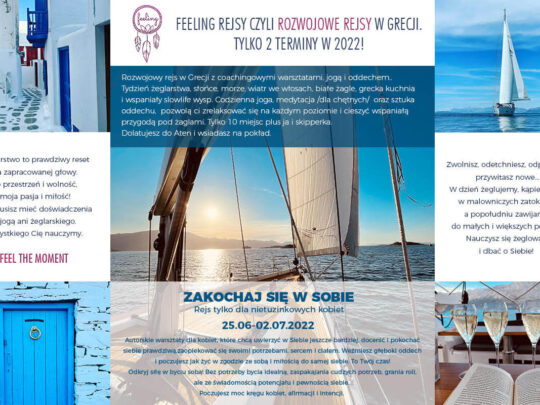 Zakochaj się w sobie / rejs w Grecji